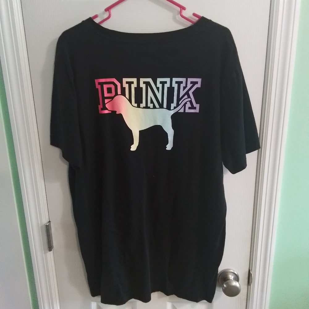 Pink Victorias Secret Oversized T-shirt - Picture 2 of 3
